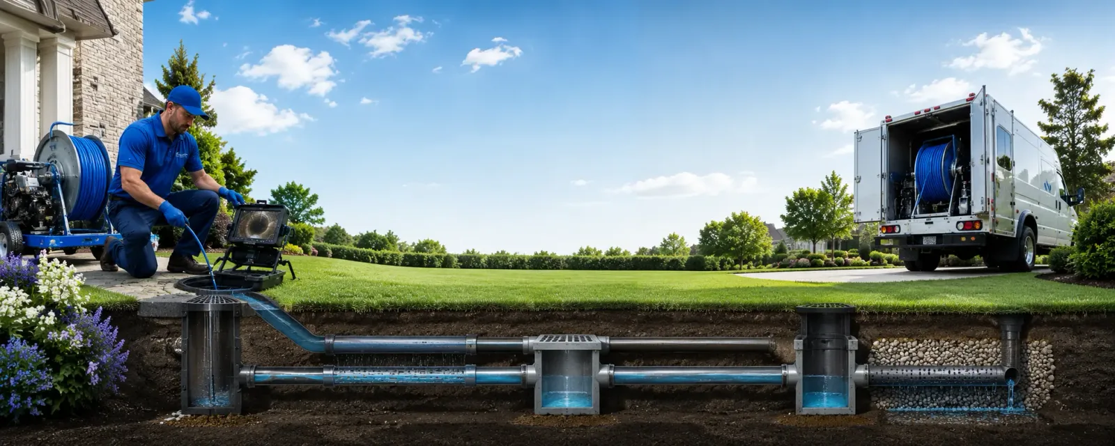 Outdoor drain cleaning information for Mathias, WV